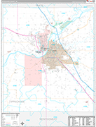 Tippecanoe Wall Map Premium Style