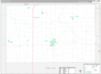 Tipton Wall Map Premium Style