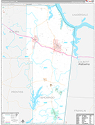 Tishomingo Wall Map Premium Style