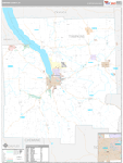 Tompkins Wall Map Premium Style