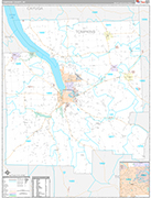 Tompkins Wall Map Premium Style