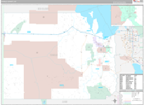 Tooele Wall Map Premium Style