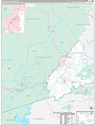 Transylvania Wall Map Premium Style