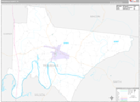 Trousdale Wall Map Premium Style