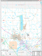 Trumbull Wall Map Premium Style