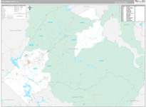 Tuolumne Wall Map Premium Style