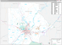 Tuscaloosa Wall Map Premium Style