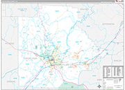 Tuscaloosa Wall Map Premium Style