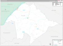 Tyler Wall Map Premium Style