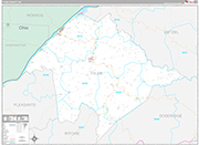 Tyler Wall Map Premium Style