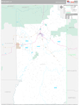 Uintah Wall Map Premium Style