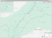 Unicoi Wall Map Premium Style