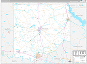 Upshur Wall Map Premium Style