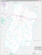 Upshur Wall Map Premium Style