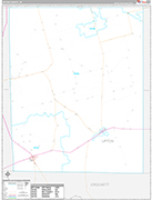 Upton Wall Map Premium Style