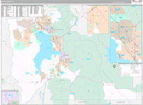 Utah Wall Map Premium Style