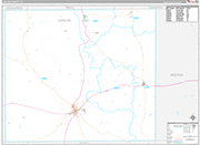 Uvalde Wall Map Premium Style