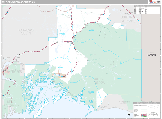 Valdez-Cordova Wall Map Premium Style