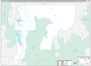 Valley Wall Map Premium Style