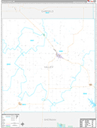 Valley Wall Map Premium Style