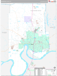 Vanderburgh Wall Map Premium Style