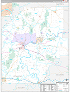 Venango Wall Map Premium Style