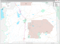 Vernon Wall Map Premium Style