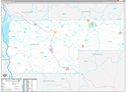 Vernon Wall Map Premium Style