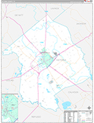 Victoria Wall Map Premium Style