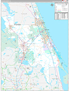 Volusia Wall Map Premium Style