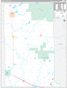 Wadena Wall Map Premium Style