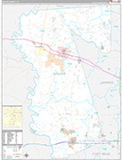 Waller Wall Map Premium Style