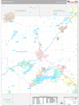 Walworth Wall Map Premium Style