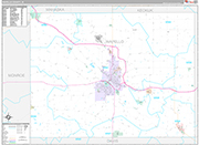 Wapello Wall Map Premium Style