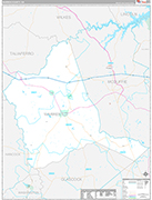 Warren Wall Map Premium Style