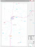 Warren Wall Map Premium Style