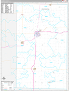 Warren Wall Map Premium Style