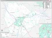 Warren Wall Map Premium Style