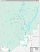 Warren Wall Map Premium Style