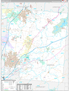 Warren Wall Map Premium Style