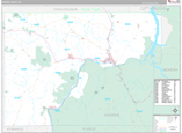 Warren Wall Map Premium Style