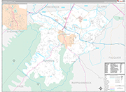 Warren Wall Map Premium Style