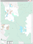 Wasatch Wall Map Premium Style