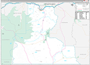 Wasco Wall Map Premium Style