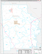 Washington Wall Map Premium Style