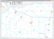 Washington Wall Map Premium Style