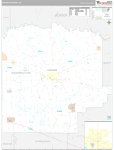 Washington Wall Map Premium Style