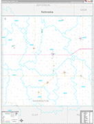 Washington Wall Map Premium Style