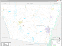 Washington Wall Map Premium Style