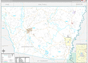 Washington Wall Map Premium Style